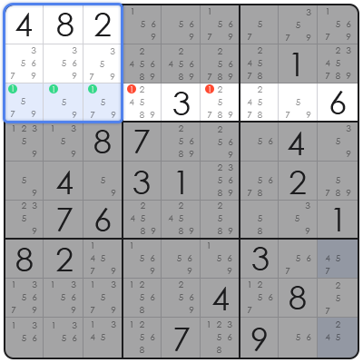 sudoku hidden single